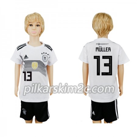 Koszulka Niemcy Muller 13 Dziecięca Główna Mistrzostwa Świata 2018 - Koszulki Piłkarskie